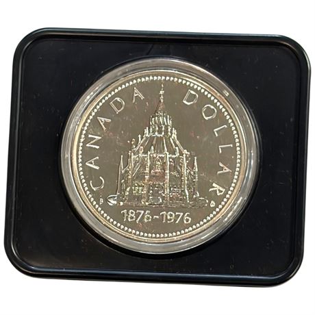 Canadian 1871-1971 Silver Dollar In Case