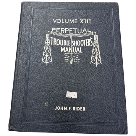 Vintage Perpetual Trouble Shooters Manual Volume Xiii