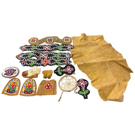First Nations Bead Work, Leather, Dream Catcher, Etc.