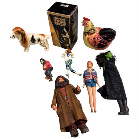 Assorted Collectible Toys, Egg Laying Hen, Star Wars Vhs Set, Etc.