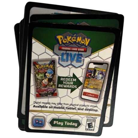Large Assortment Of Pokemon Scan Cards