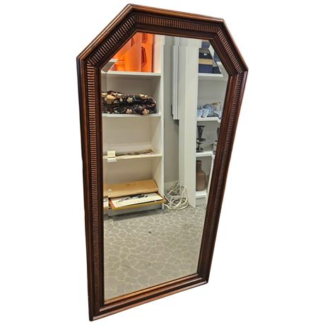 Vintage Framed Beveled Mirror