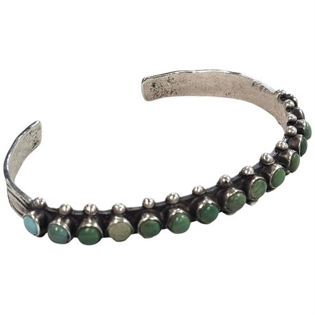 Vintage Zuni Sterling Silver Snake Eye Ladies Bracelet