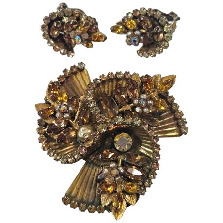 Original Robert Brooch & Earrings